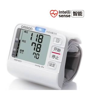 欧姆龙 手腕式电子血压计 （已下架）-正确姿势提示功能，避免测量误差