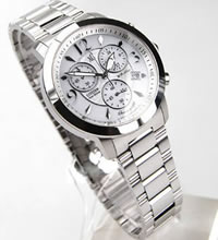 CITIZEN 西铁城XC银色风暴光动能三眼计时手表 FA2090-58D