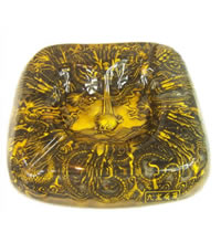 ASHTRAY 水晶烟灰缸 (九龙戏珠) 古铜色