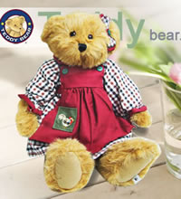 正版Boyds Bear-Dressed Denim Jumper (14