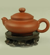 宜兴紫砂茶具紫砂壶*虚扁*现代紫砂艺术茶壶 - 全手工精心制作，锦盒包装