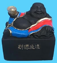 财源滚滚 - 碳雕制品一件