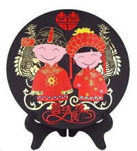 喜结良缘 - 结婚礼物 炭雕婚庆娃娃