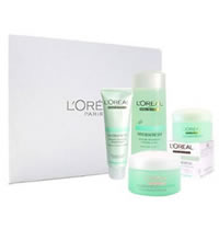 L’oreal 欧莱雅清润保湿四件套礼盒装 - 洁面+水+面霜+精华