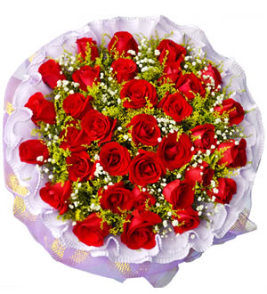 情人节快乐 （已下架）-33枝精品红玫瑰