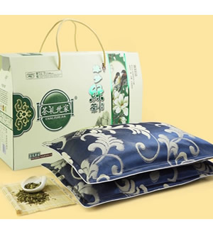缘梦绿茶保健枕（富贵蓝） （已下架）-保健枕一对 提高睡眠质量