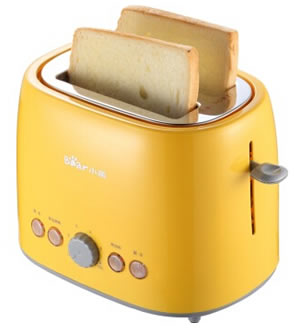 小熊(Bear）多士炉面包机(2块面包) （已下架）-6挡烘烤 防卡保护