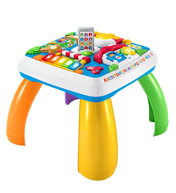 费雪多功能宝宝学习桌游戏桌-双语玩具