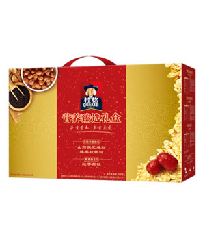 醇香燕麦营养粉礼盒 （已下架）-芝麻山药粉+红枣高铁粉+榛果核桃粉