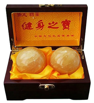天然玉石手球 健身球
