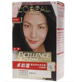 巴黎欧莱雅黑色染发剂