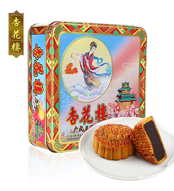 杏花楼 嫦娥铁盒月饼 （已下架）-8只装，上海著名商标