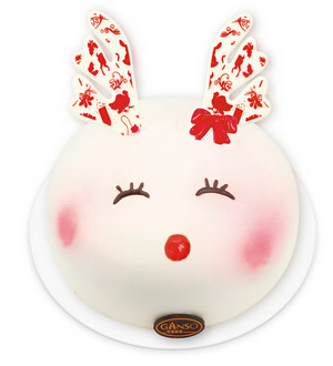 元祖蛋糕-圣诞麋鹿兔 （已下架）-鲜奶蛋糕8号