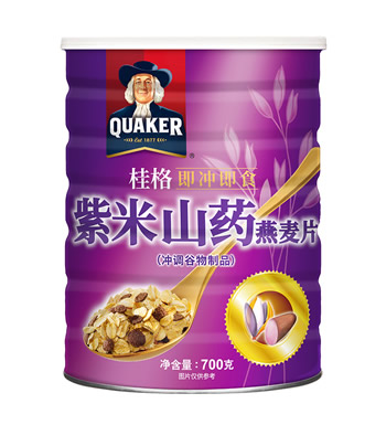 紫米山药燕麦片-台湾进口 桂格麦片 谷物早餐