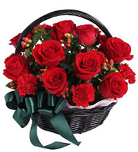 思念 - 红玫瑰16枝，红色康乃馨12枝