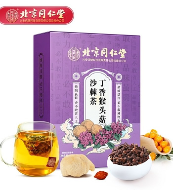北京同仁堂 丁香猴头菇沙棘茶(3盒) （已下架）-补益脾胃,温阳补肾,滋补养生