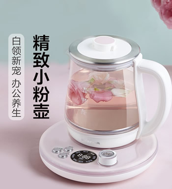 养生壶 花茶煮茶器 （已下架）-0.8升迷你小容量 11段保温可调