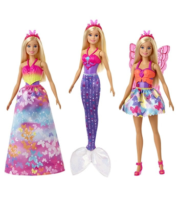 芭比娃娃 公主换装组合 （已下架）-正品Barbie 百变造型
