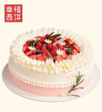 幸福西饼-莓莓圆舞曲生日蛋糕 - 优选动物奶油