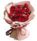 思念 - 11枝红色康乃馨+9枝红玫瑰
