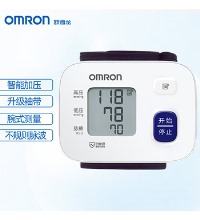 欧姆龙（OMRON）手腕式血压测量仪 - 智能加压，30组记忆值，测压免脱衣